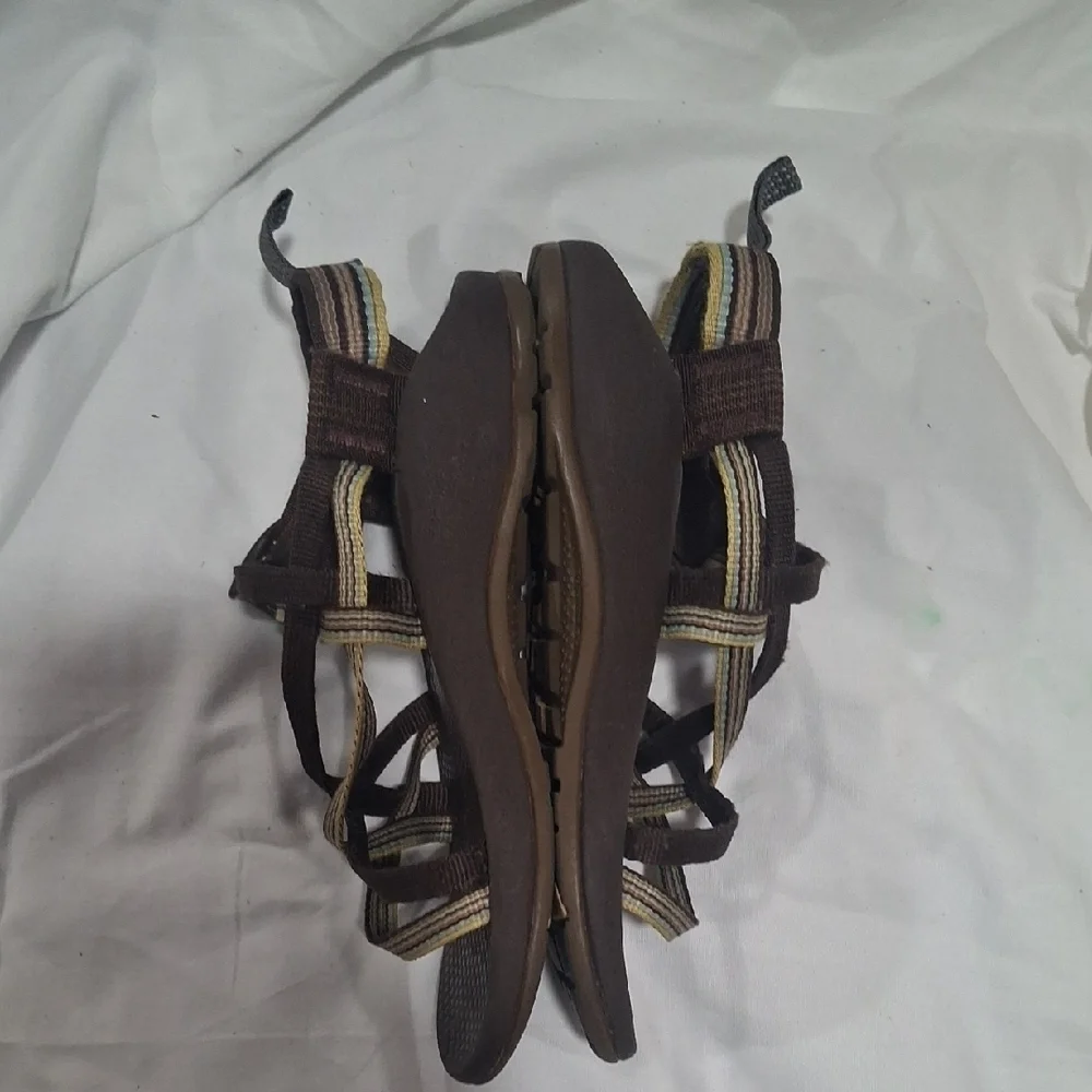 Chaco Brown Sandals Casual Kids Flip Flops Size 13